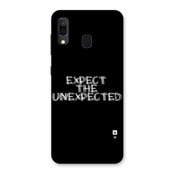 Expect The Unexpected Back Case for Galaxy A20