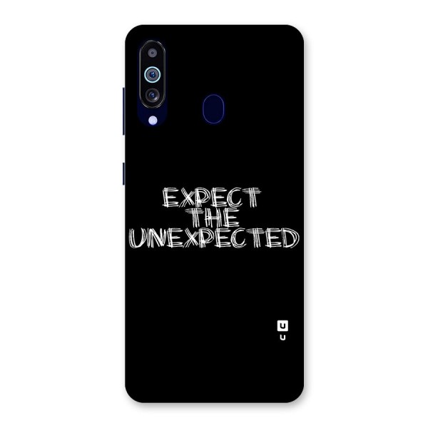 Expect The Unexpected Back Case for Galaxy A60