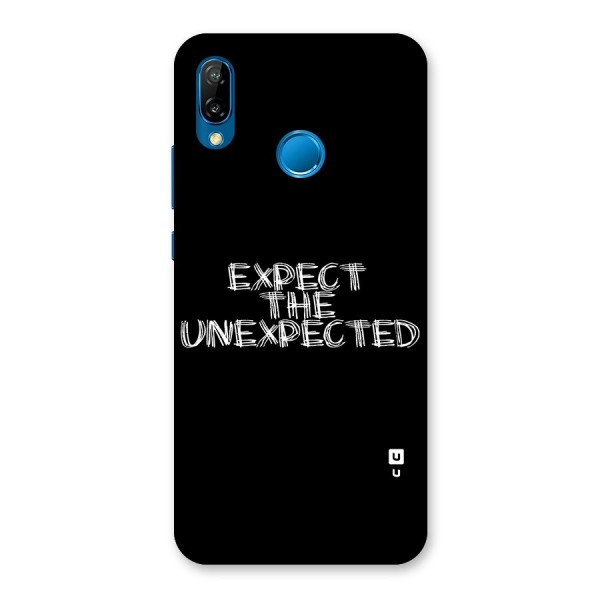 Expect The Unexpected Back Case for Huawei P20 Lite