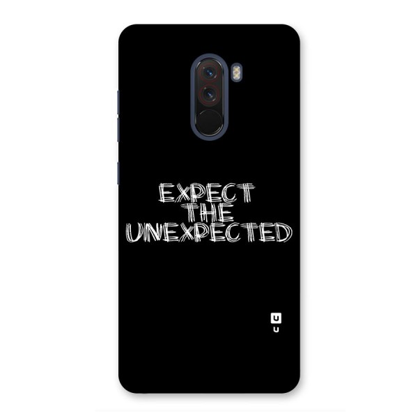 Expect The Unexpected Glass Back Case for Poco F1