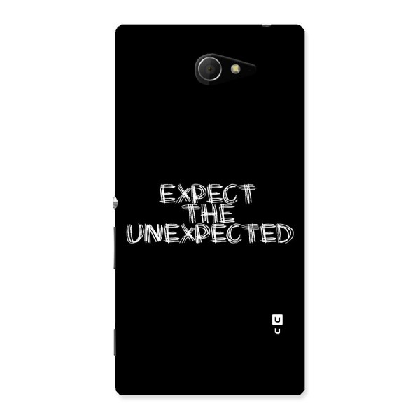 Expect The Unexpected Back Case for Sony Xperia M2