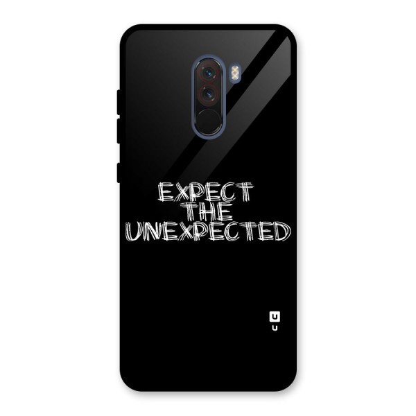 Expect The Unexpected Glass Back Case for Poco F1