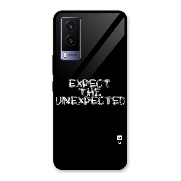 Expect The Unexpected Glass Back Case for Vivo V21e 5G