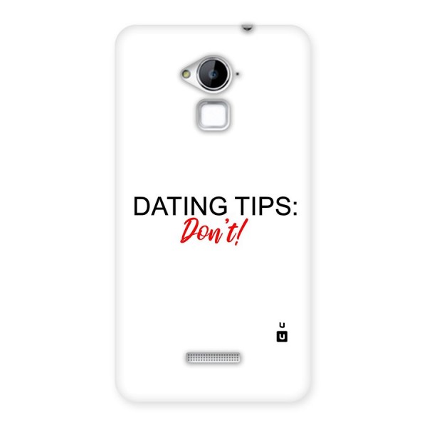 Expert Dating Tip Back Case for Coolpad Note 3