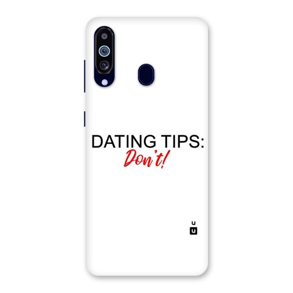 Expert Dating Tip Back Case for Galaxy A60