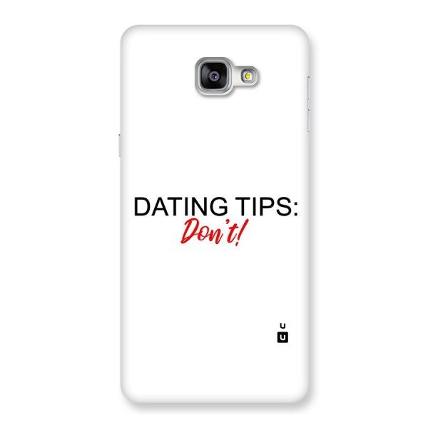 Expert Dating Tip Back Case for Galaxy A9