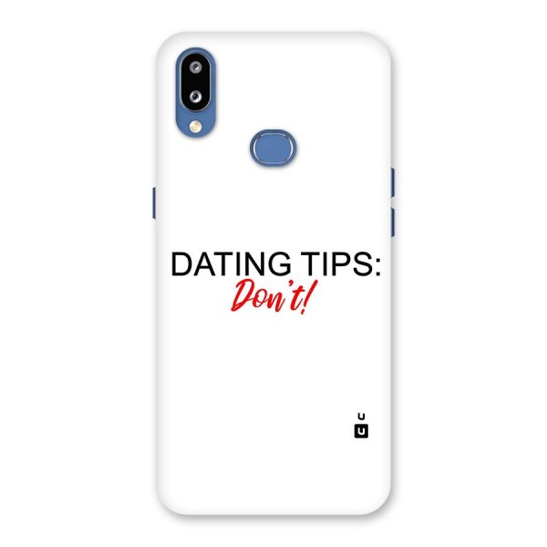 Expert Dating Tip Back Case for Galaxy M01s