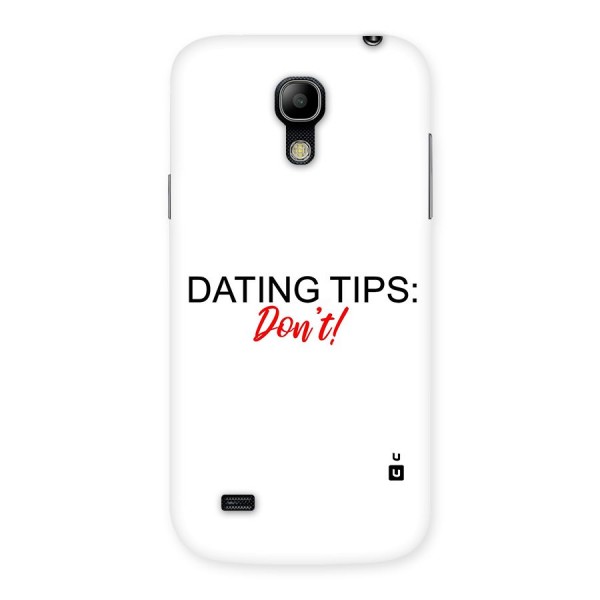 Expert Dating Tip Back Case for Galaxy S4 Mini