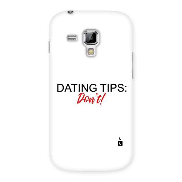 Expert Dating Tip Back Case for Galaxy S Duos