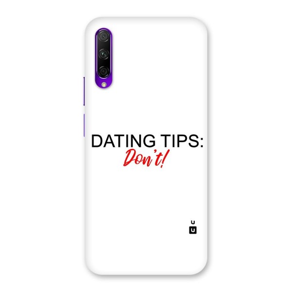 Expert Dating Tip Back Case for Honor 9X Pro