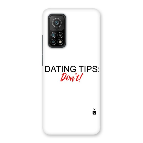 Expert Dating Tip Back Case for Mi 10T Pro 5G