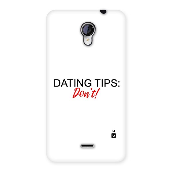 Expert Dating Tip Back Case for Micromax Unite 2 A106