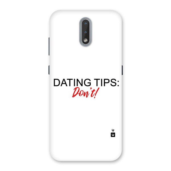 Expert Dating Tip Back Case for Nokia 2.3