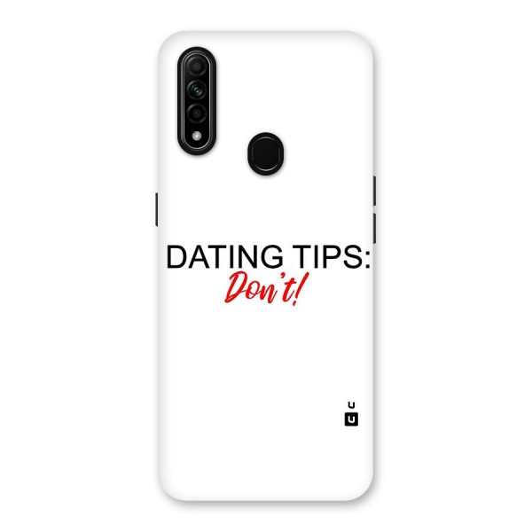 Expert Dating Tip Back Case for Oppo A31