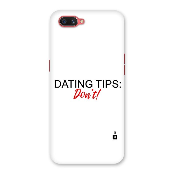 Expert Dating Tip Back Case for Oppo A3s