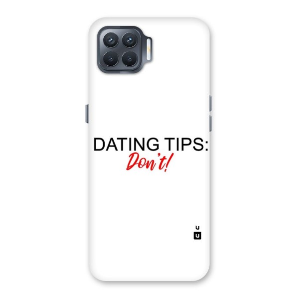 Expert Dating Tip Back Case for Oppo F17 Pro