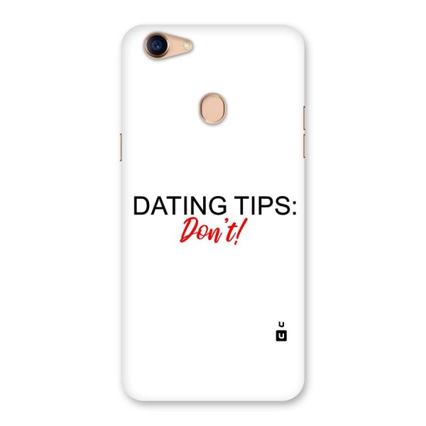 Expert Dating Tip Back Case for Oppo F5