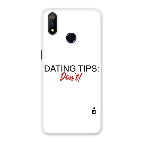 Expert Dating Tip Back Case for Realme 3 Pro