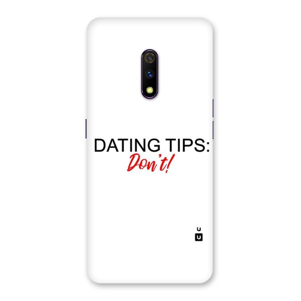 Expert Dating Tip Back Case for Realme X