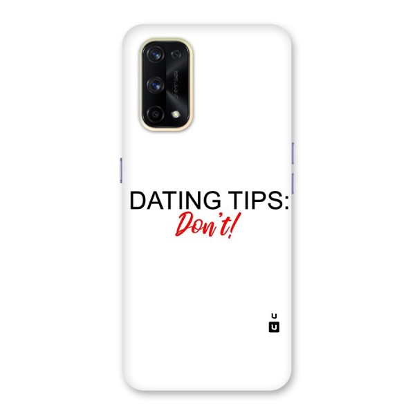 Expert Dating Tip Glass Back Case for Realme X7 Pro