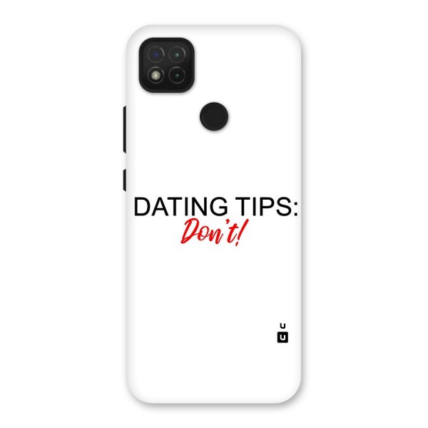 Expert Dating Tip Back Case for Redmi 9