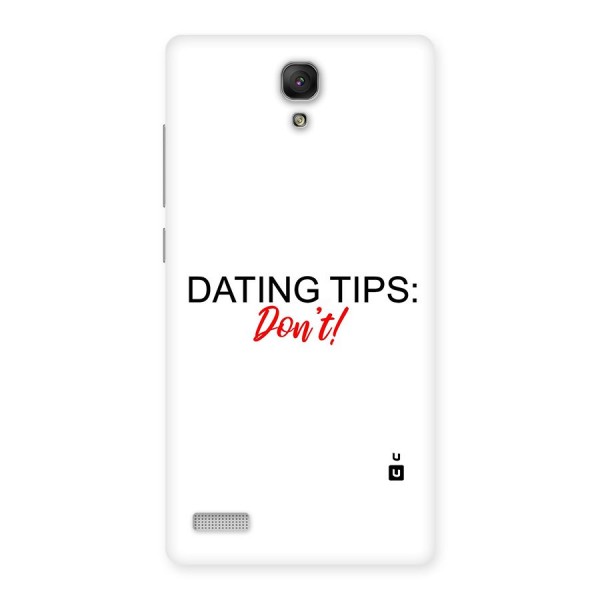 Expert Dating Tip Back Case for Redmi Note