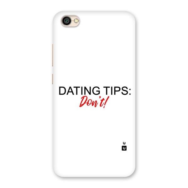 Expert Dating Tip Back Case for Redmi Y1 Lite