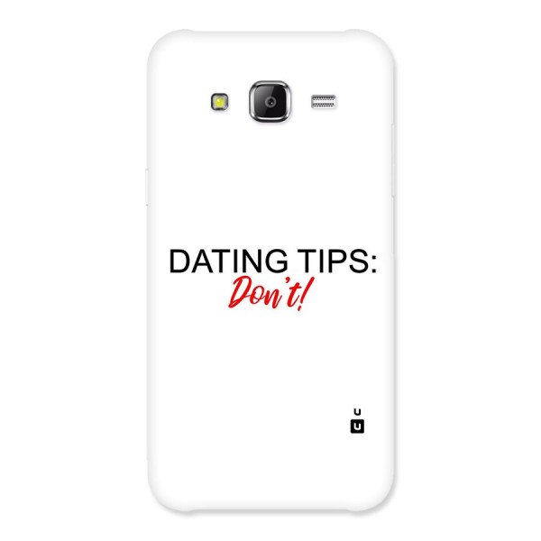 Expert Dating Tip Back Case for Samsung Galaxy J5