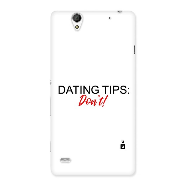 Expert Dating Tip Back Case for Sony Xperia C4