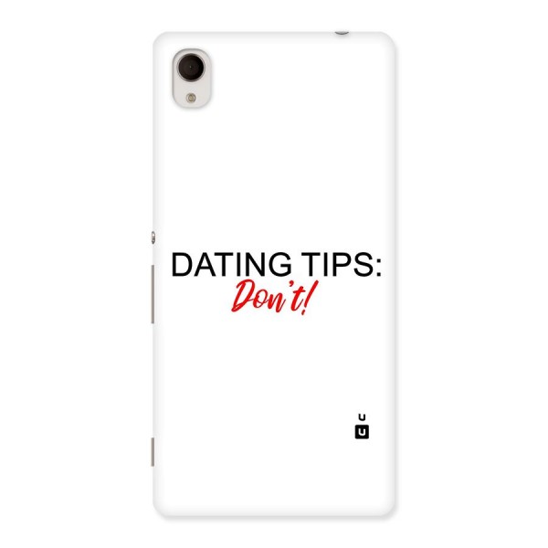 Expert Dating Tip Back Case for Sony Xperia M4