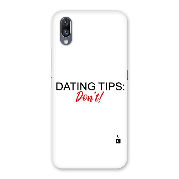 Expert Dating Tip Back Case for Vivo NEX