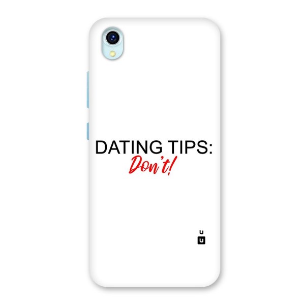 Expert Dating Tip Back Case for Vivo Y1s