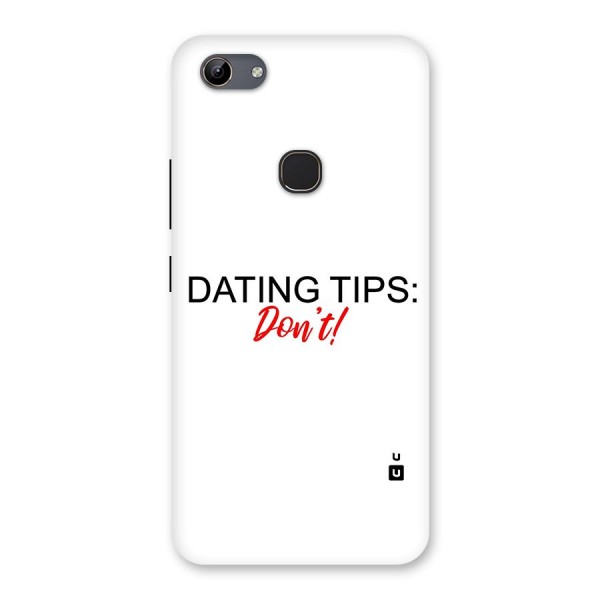 Expert Dating Tip Back Case for Vivo Y81