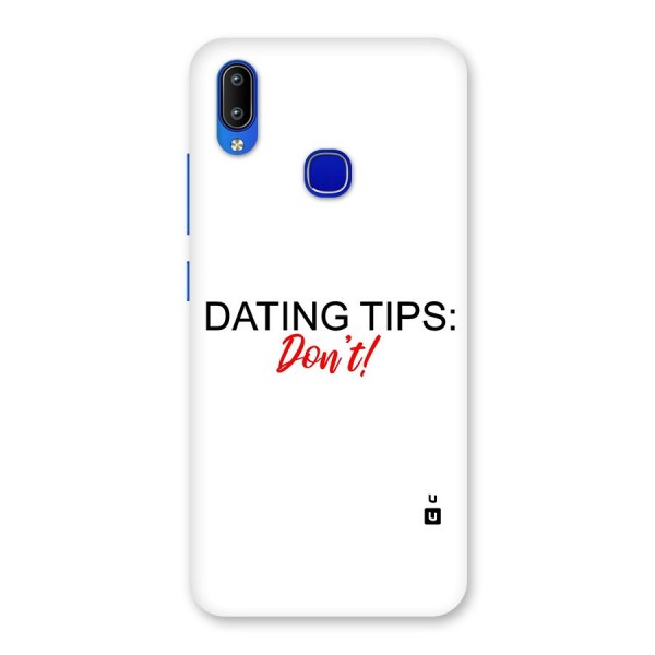 Expert Dating Tip Back Case for Vivo Y91