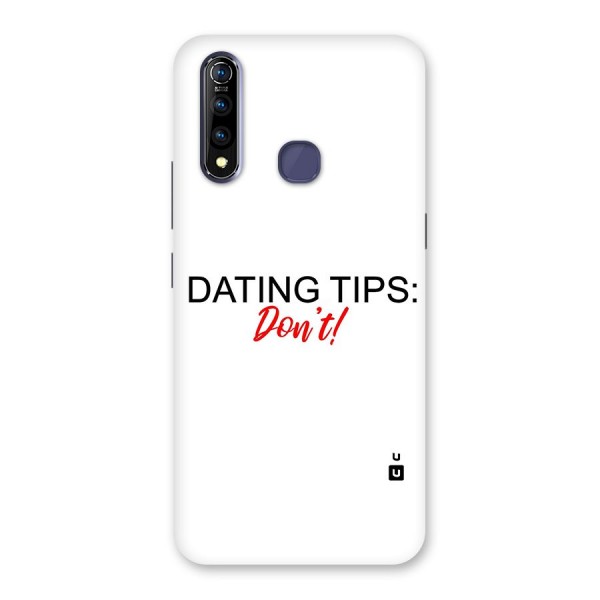 Expert Dating Tip Back Case for Vivo Z1 Pro