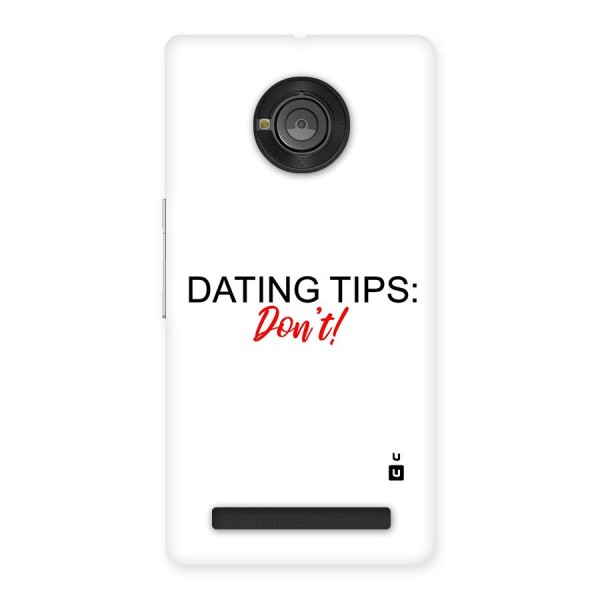 Expert Dating Tip Back Case for Yu Yuphoria