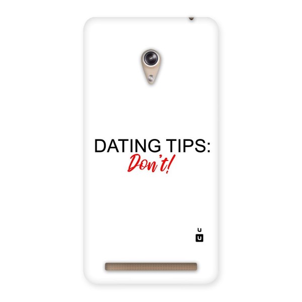 Expert Dating Tip Back Case for Zenfone 6