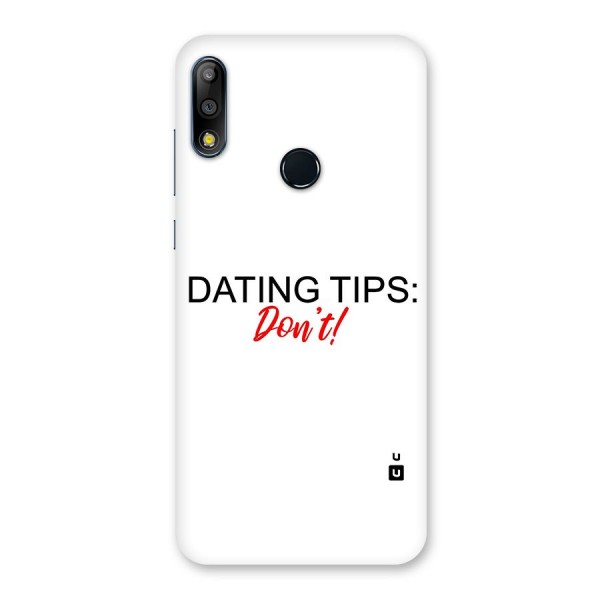 Expert Dating Tip Back Case for Zenfone Max Pro M2