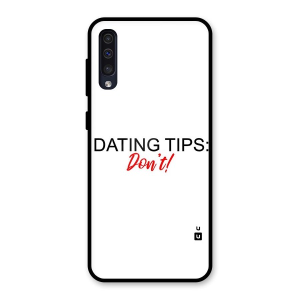 Expert Dating Tip Glass Back Case for Galaxy A50s