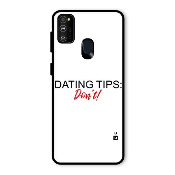 Expert Dating Tip Glass Back Case for Galaxy M21