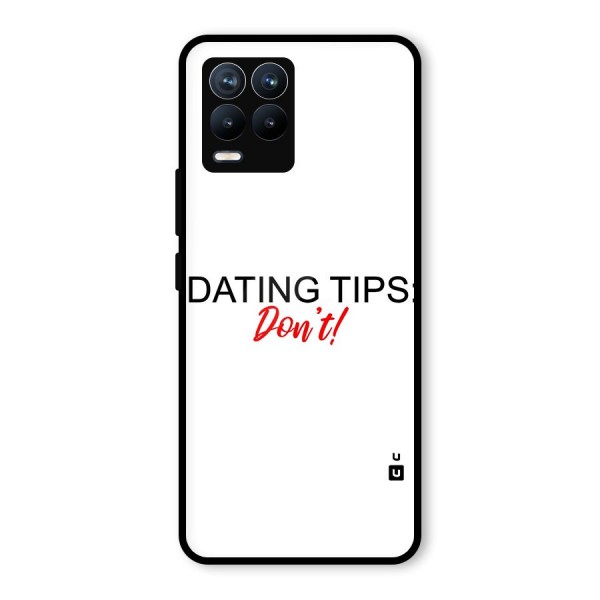 Expert Dating Tip Glass Back Case for Realme 8 Pro