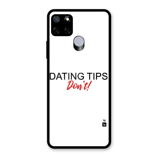 Expert Dating Tip Glass Back Case for Realme Narzo 20