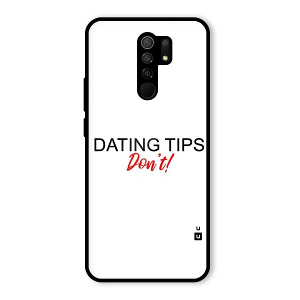 Expert Dating Tip Glass Back Case for Redmi 9 Prime