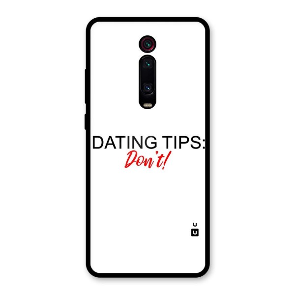 Expert Dating Tip Glass Back Case for Redmi K20 Pro