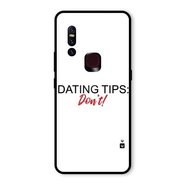 Expert Dating Tip Glass Back Case for Vivo V15