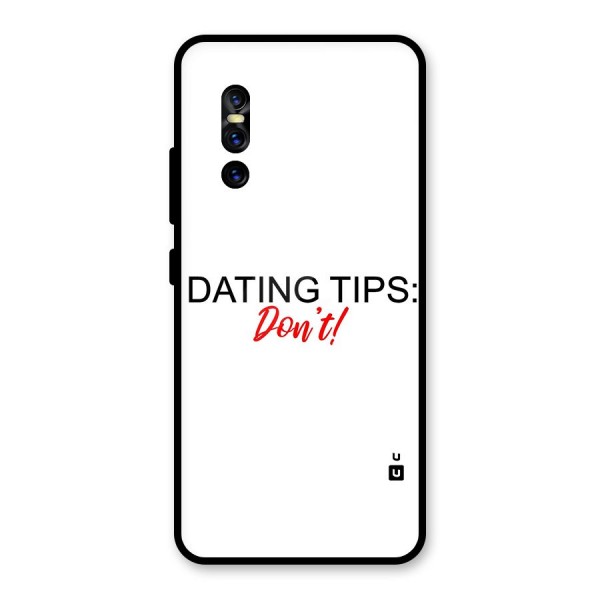 Expert Dating Tip Glass Back Case for Vivo V15 Pro