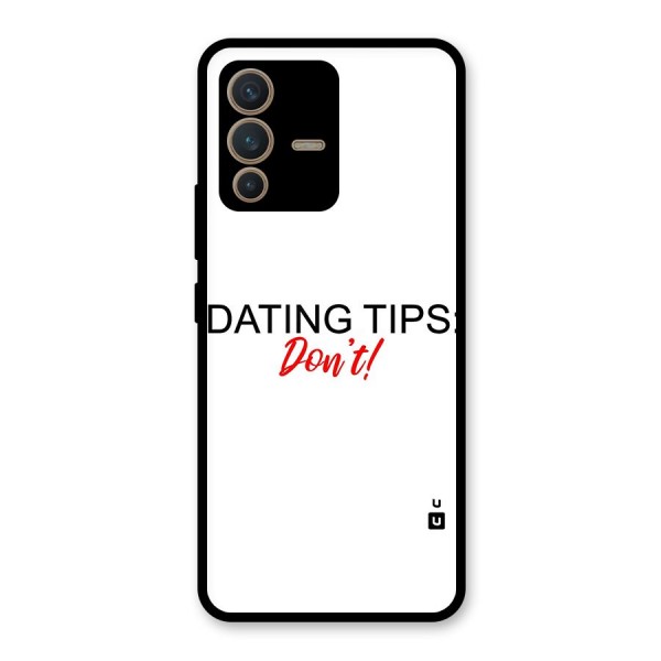 Expert Dating Tip Glass Back Case for Vivo V23 5G