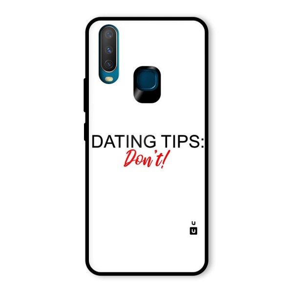 Expert Dating Tip Glass Back Case for Vivo Y12