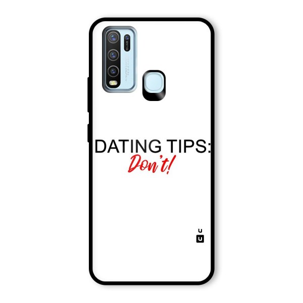 Expert Dating Tip Glass Back Case for Vivo Y50