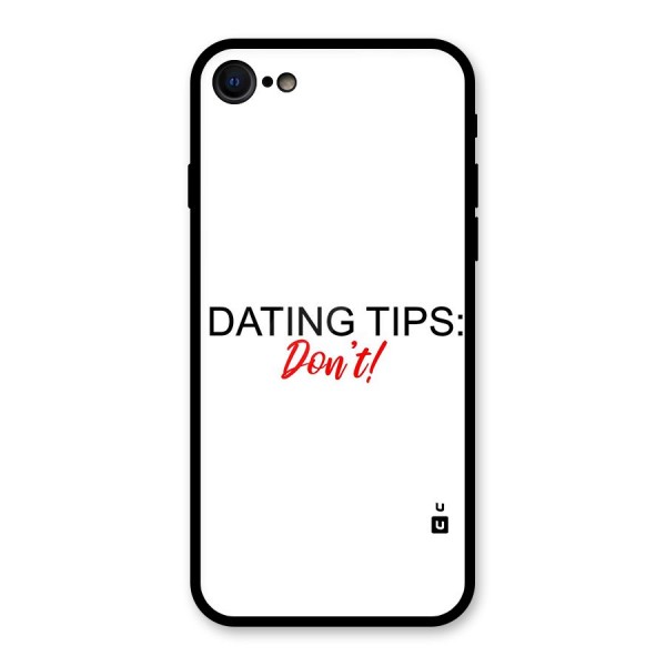 Expert Dating Tip Glass Back Case for iPhone SE 2020